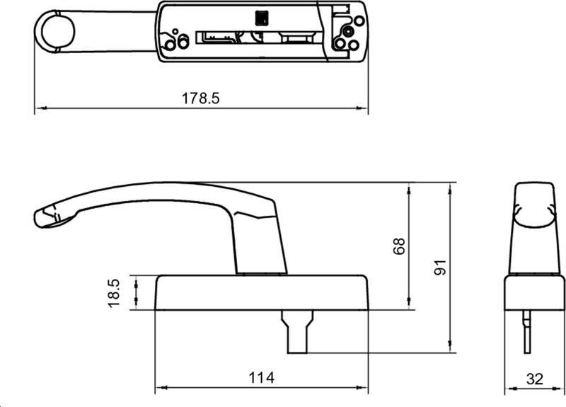 Waschmittelhalter, Armaturenhebel, Armatur, Griff, Montage