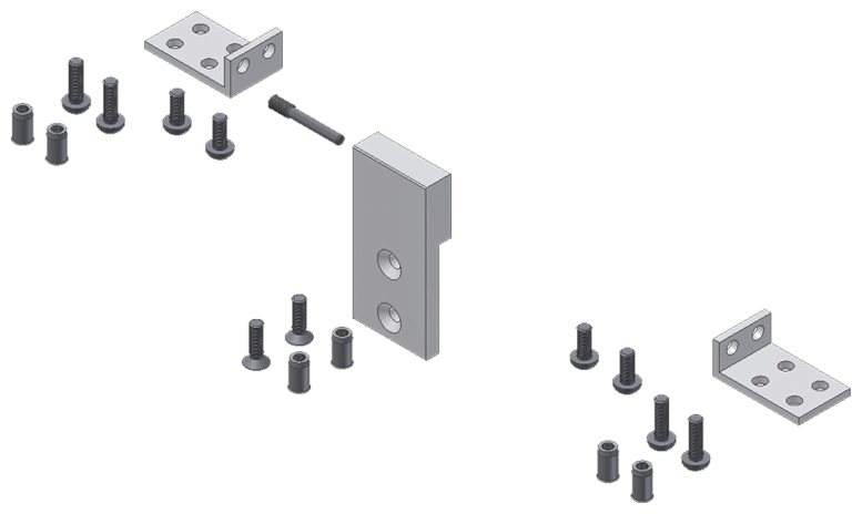 bolts, screws, metallhalterung, bauteile, hardware-set