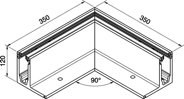 Eckwinkel, Eckverbinder, Aluminiumprofil, Rahmenprofil, Gehäuse
