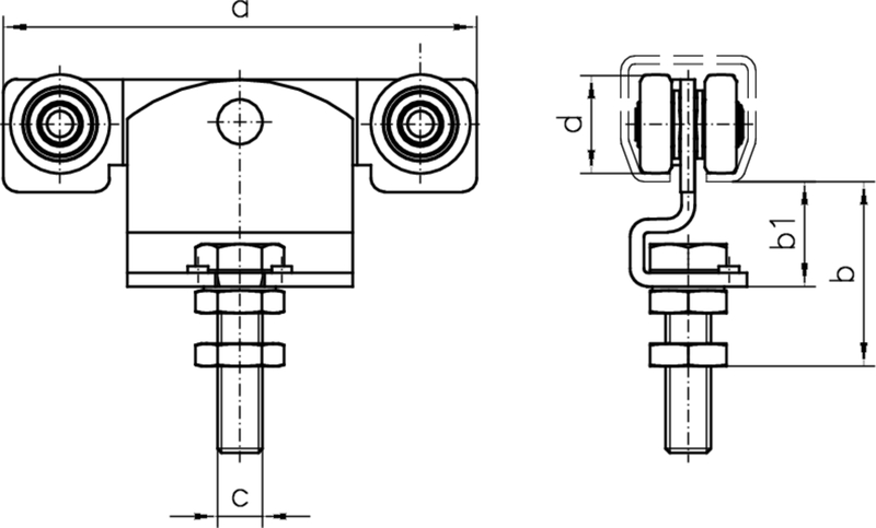 linearer Riemen?, Schienenführung?, Montagehalterung, Lager, Metallbauteil