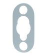 OGRO Distanzplatte bei Verwendung v.Einnietmuttern mit Bund
