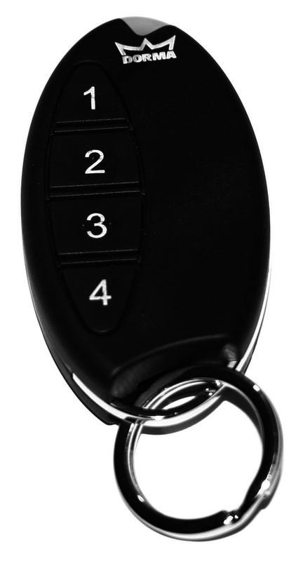 Fernbedienung, Keyfob, 4-Tasten, Schwarz, Keyring
