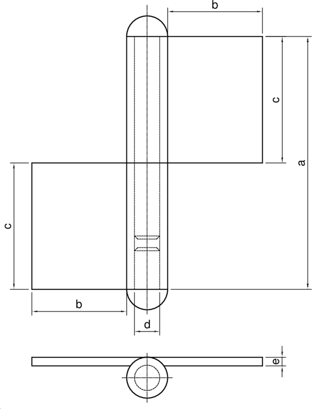 KONSTRUKTIONSBAND KO4 2TLG.,M.LOSEM STIFT,100MM,STAHL VERZINKT CAD-Diagramm, Diagramm, Handlung, CAD-Diagramm, Diagramm, Handlung,