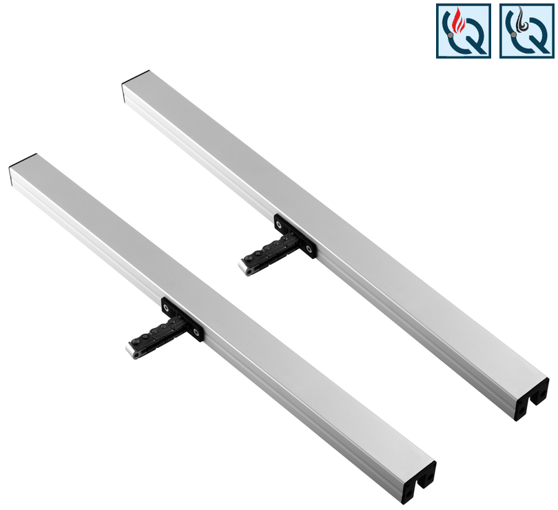 Aluminiumschiene, Silberfarben, Montagehalterung, Doppelschiene