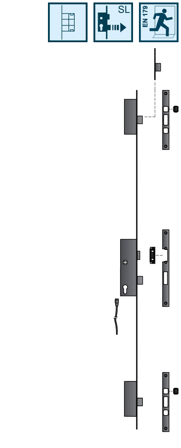 Türknauf, Riegel, Sicherheit, Scharniere, Beschläge