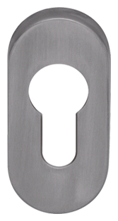 OGRO Clip-Schlüsselrosette 6679 h=9mm, oval, PZ, ER (Edelstahl matt)