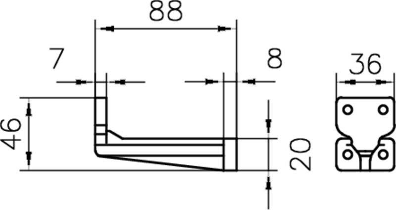 metal, Bracket, Right-angle, Konstruktionszeichnung, Montage
