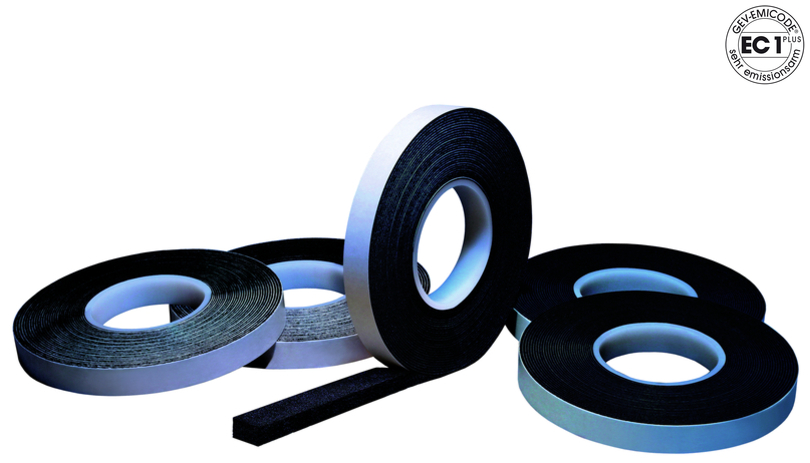 Klebeband, Dichtband, Bandrolle, Schwarz, Klebefläche