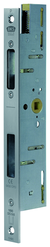 elektromagnetische Verriegelung, Türschloss, metallischer Körper, blau-grau, Industrieller Beschlag