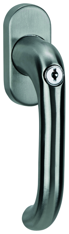 Türdriegel, Türgriff, Schwenkhebel, Metall, Edelstahl